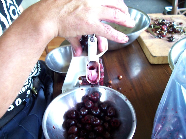 Pitting Cherries